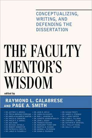 The Faculty Mentor's Wisdom