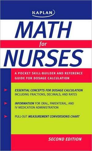 Math for Nurses: A Pocket Skill-Builder and Reference Guide for Dosage Calculation