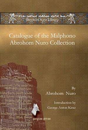 Catalogue of the Malphono Abrohom Nuro Collection de Abrohom Nuro