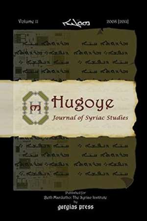 Hugoye: Journal of Syriac Studies (volume 11)