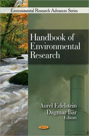 Handbook of Environmental Research de Aurel Edelstein