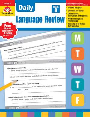 Daily Language Review, Grade 8 de Robin Longshaw