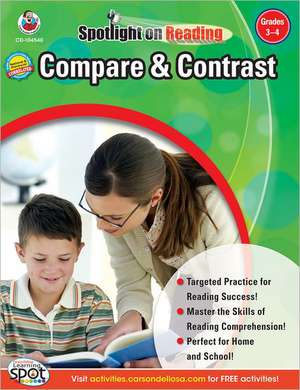 Compare & Contrast, Grades 3 - 4 de Instructional Fair