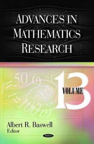 Advances in Mathematics Research de Albert R Baswell