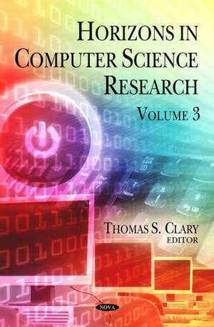 Horizons in Computer Science Research de Thomas S. Clary