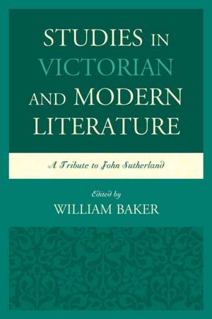 Studies in Victorian and Modern Literature