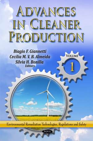 Advances in Cleaner Production de Biagio F. Giannetti