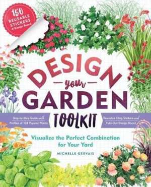 Design-A-Garden Book and Sticker Kit de Gervais, Michelle