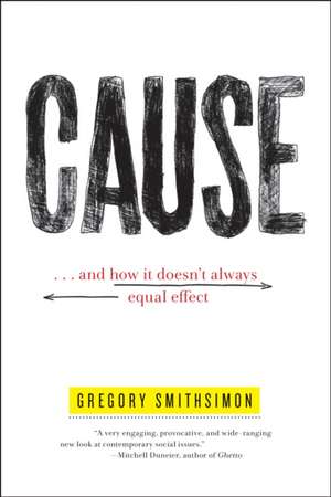 Cause: . . . and How It Doesn't Always Equal Effect de Gregory Smithsimon