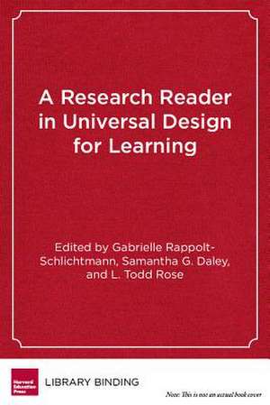 A Research Reader in Universal Design for Learning de Gabrielle Rappolt-Schlichtmann