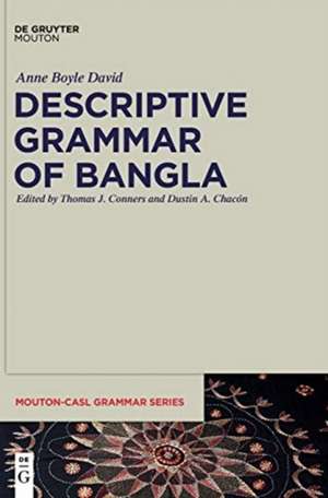 Descriptive Grammar of Bangla de Anne Boyle David