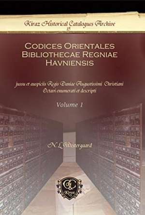 Codices Orientales Bibliothecae Regniae Havniensis (Vol 1) de N. L. Westergaard