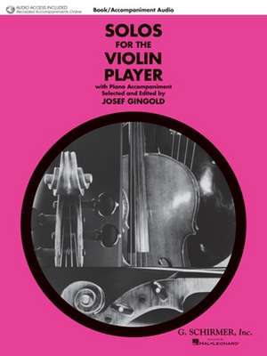 Solos for the Violin Player - Violin and Piano Book/Online Audio de Josef Gingold