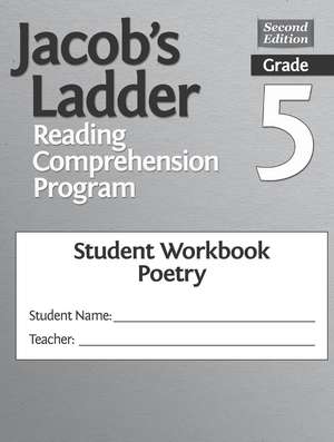 Jacob's Ladder Reading Comprehension Program: Grade 5, Student Workbooks, Poetry (Set of 5) de Clg Of William And Mary/Ctr Gift Ed