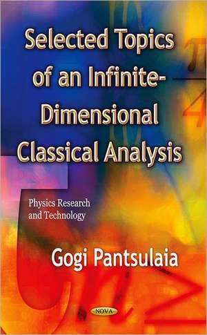 Selected Topics of an Infinite-Dimensional Classical Analysis de Gogi Pantsulaia