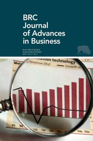 Brc Journal of Advances in Business Volume 2, Number 1 de Paul Richardson