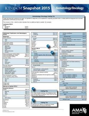 ICD-10-CM 2015 Snapshot Card - Hematology/Oncology de American Medical Association