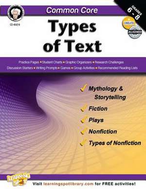 Common Core: Types of Text de Linda Armstrong