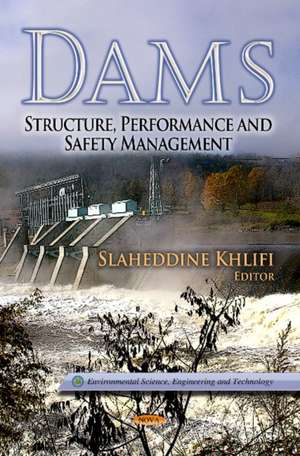 Dams: Structure, Performance & Safety Management de Slaheddine Khlifi