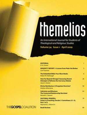 Themelios, Volume 34, Issue 1 de D.A. Carson