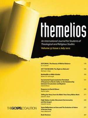 Themelios, Volume 37, Issue 2 de D.A. Carson