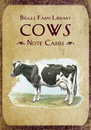 Biggle Farm Library Note Cards: Cows de Jacob Biggle