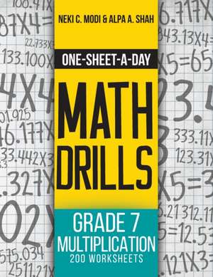 One-Sheet-A-Day Math Drills de Neki C Modi