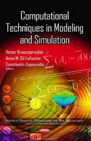 Computational Techniques in Modeling & Simulation de Victor Krasnoproshin