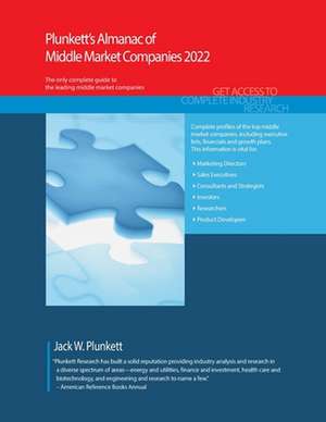 PLUNKETTS ALMANAC OF MIDDLE MARKET COMP de PLUNKETT