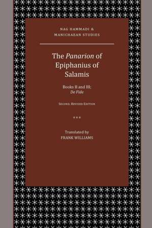 The Panarion of Epiphanius of Salamis de Frank Williams