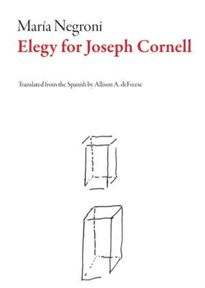 Elegy for Joseph Cornell de Maria Negroni