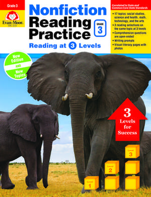 Nonfiction Reading Practice, Grade 3 de Evan-Moor Educational Publishers