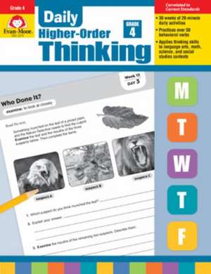 Daily Higher-Order Thinking, Grade 4 de Evan-Moor Educational Publishers