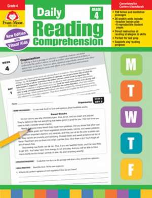 Daily Reading Comprehension, Grade 4 de Evan-Moor Educational Publishers