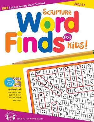 Scripture Word Finds for Kids Puzzle Book de Twin Sisters Productions