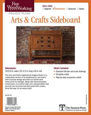 Fine Woodworking's Arts & Crafts Sideboard Plan de Gregory Paolini