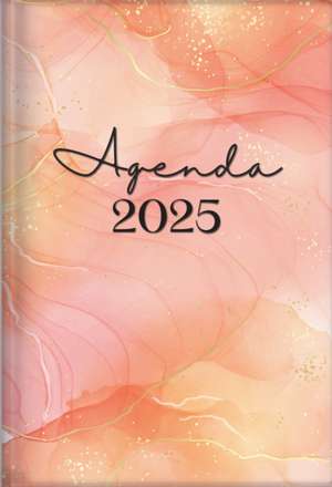 2025 Agenda - Tesoros de Sabiduría - Jaspeado Rosa Y Dorado