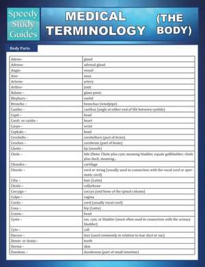 Medical Terminology (the Body) (Speedy Study Guides) de Speedy Publishing LLC