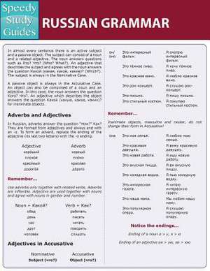 Russian Grammar (Speedy Study Guides de Speedy Publishing LLC