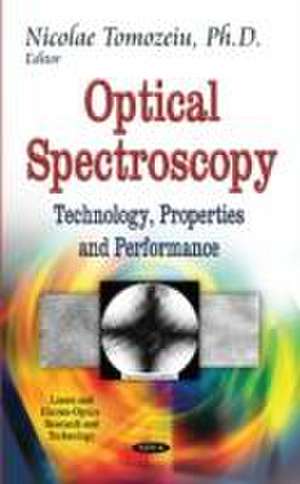 Optical Spectroscopy de Nicolae Tomozeiu