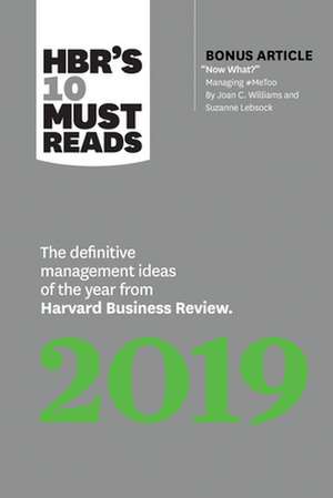 HBR's 10 Must Reads 2019 de Harvard Business Review