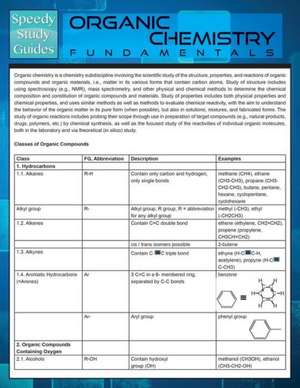 Organic Chemistry Fundamentals (Speedy Study Guide) de Speedy Publishing Llc