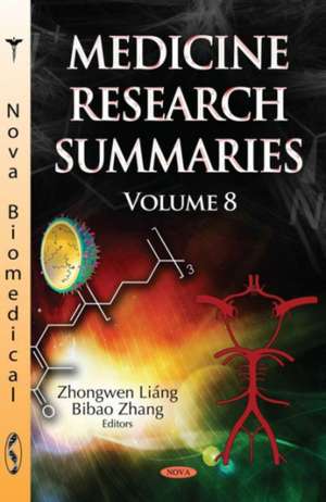 Medicine Research Summaries de Zhongwen Liang