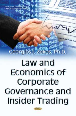 Law & Economics of Corporate Governance & Insider Trading de Georgios I. Zekos