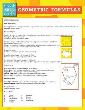 Geometric Formulas (Speedy Study Guide) de Speedy Publishing LLC