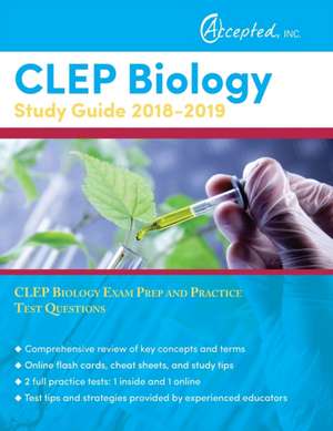 CLEP Biology Study Guide 2018-2019 de Clep Exam Prep Team
