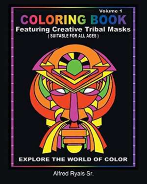 African Masked Theme Coloring Book de Alfred Ryals Sr