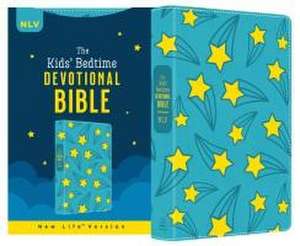 The Kids' Bedtime Devotional Bible: Nlv [Aqua Stars] de Compiled By Barbour Staff