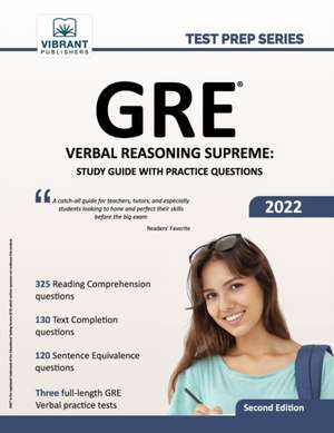 GRE Verbal Reasoning Supreme de Vibrant Publishers