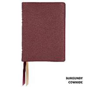 Lsb Giant Print Reference Edition, Paste-Down Burgundy Cowhide de Steadfast Bibles